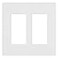 Lutron CW2WH12 White Claro 2 Gang Decorator Wallplate 12 Pack CW2WH