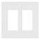 Lutron CW2WH12 White Claro 2 Gang Decorator Wallplate 12 Pack CW2WH