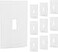 Power Gear Single Toggle Screwless Wall Plate Cover 475 H x 29 L Outlet Covers Wall Plate Light Switch Cover Plate Switch Plates and Outlet Covers Outlet Cover Plate UL Listed 10 PK 70652