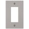 Amerelle 55RBN Elan Wallplate 1Rocker Cast Metal Brushed Nickel 1Pack