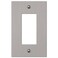 Amerelle 55RBN Elan Wallplate 1Rocker Cast Metal Brushed Nickel 1Pack