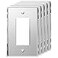 LIDER Reflective Decorator Wall Plate Mirrored Light Switch Plate Plexiglass Outlet Cover Oversized 1Gang 525 x 344 LWP31OASV5P Acrylic Mirror Glass Silver 5Pack