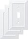 Franklin Brass Classic Architecture 3Pack Decorative Light Switch Cover Wall Plate Pure White 1Gang Toggle Electrical Outlet Guard W35241VPWC