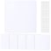 Sosation 6 Pcs Square Plastic Flat Blank Plate Wall Hole Cover Ceiling Cover Plate with 48 Pcs Double Faced Adhesive Tape for Ceilings or Wall12 Inch