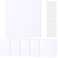 Sosation 6 Pcs Square Plastic Flat Blank Plate Wall Hole Cover Ceiling Cover Plate with 48 Pcs Double Faced Adhesive Tape for Ceilings or Wall12 Inch