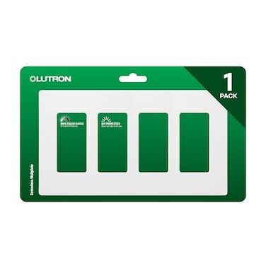 Lutron Claro Light Switch Cover Plate 4 Gang Wallplate for Decorator Light Switches Rocker Light Switch Cover Outlet Cover Screwless Switch Plate Cover Gloss CW4WH White