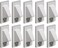 Arlington Industries CE110 1Gang Recessed Low Voltage Cable Plate White 10Pack