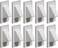 Arlington Industries CE110 1Gang Recessed Low Voltage Cable Plate White 10Pack