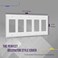 ENERLITES Decorator Light Switch or Receptacle Outlet Wall Plate Gloss Finish Size 5Gang 450 x 1003Polycarbonate Thermoplastic 8835W White