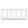 ENERLITES Decorator Light Switch or Receptacle Outlet Wall Plate Gloss Finish Size 5Gang 450 x 1003Polycarbonate Thermoplastic 8835W White