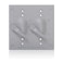 Leviton Switch Cover 2Gang Vertical or Horizontal Mount Metallic Enclosure WM2SGY Outdoor Outlet Cover Weatherproof Gray