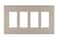 Legrand radiant RWP264NICC6 Screwless Wall Plates 4 Gang Four Decorator Rocker GFCI Cover Nickel 1 Count