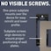 Legrand radiant RWP264NICC6 Screwless Wall Plates 4 Gang Four Decorator Rocker GFCI Cover Nickel 1 Count