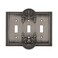 Nostalgic Warehouse Meadows Light Switch Cover Plate Antique Pewter