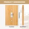 Pinkunn 10 Pieces Solid Wood Light Switch Plate Outlet Covers Bamboo Wooden Decorative Wall Plate for Home Bedroom KitchenLight OakSingle Toggle