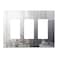 LIDER Triple Decorator Wall Plate Impact Resistant Plexiglass Reflective Finish Modern Upgrade Screwless Light SwitchOutlet Cover MidSize 3Gang 488 x 677 Acrylic Mirror Glass Silver