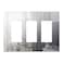 LIDER Triple Decorator Wall Plate Impact Resistant Plexiglass Reflective Finish Modern Upgrade Screwless Light SwitchOutlet Cover MidSize 3Gang 488 x 677 Acrylic Mirror Glass Silver