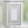 OKAWYC Single Decorator Light Switch Cover Aria Metal Wall Plate 4Pack Brushed Nickel 1 Gang Single Rocker for Receptacle Dimmer Switch GFCI Outlet Switch Cover Decorative Wallplate Durable