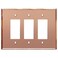 LIDER Reflective Decorator Wall Plate Mirrored Light Switch Plate Plexiglass Outlet Cover Oversized 3Gang 525 x 706 LWP33OARG Acrylic Mirror Glass Rose Gold 1Pack