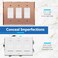 LIDER Reflective Decorator Wall Plate Mirrored Light Switch Plate Plexiglass Outlet Cover Oversized 3Gang 525 x 706 LWP33OARG Acrylic Mirror Glass Rose Gold 1Pack