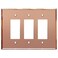 LIDER Reflective Decorator Wall Plate Mirrored Light Switch Plate Plexiglass Outlet Cover Oversized 3Gang 525 x 706 LWP33OARG Acrylic Mirror Glass Rose Gold 1Pack