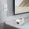 ZoeRax Ethernet Wall Plate Outlet Single Gang Matte Keystone Wall Plate with RJ45 Keystone Coupler White 2Pack