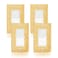 Gaocai 4 Pcs Silver Shiny Silver Golden Rhinestone Light Switch Cover Or Outlet Decorative Outlet Cover Plate Wall Plate
