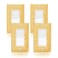 Gaocai 4 Pcs Silver Shiny Silver Golden Rhinestone Light Switch Cover Or Outlet Decorative Outlet Cover Plate Wall Plate