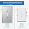 LIDER Reflective Toggle Switch Wall Plate Mirrored Light Switch Cover Plexiglass Cover Plate Oversized 1Gang 525 x 344 LWP11OASV5P Acrylic Mirror Glass Silver 5Pack