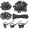 BGTXINGI XINGYHENG 120PCS 3 Values Saddletype Cable Tie Mount Bases for Cable Wire Tubing Sleeving Conduit Adjustable Cable Tie Holder Set Matched with 120PCS Black Flexible Zip TiesBlack