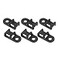 BGTXINGI XINGYHENG 120PCS 3 Values Saddletype Cable Tie Mount Bases for Cable Wire Tubing Sleeving Conduit Adjustable Cable Tie Holder Set Matched with 120PCS Black Flexible Zip TiesBlack