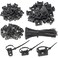 BGTXINGI XINGYHENG 120PCS 3 Values Saddletype Cable Tie Mount Bases for Cable Wire Tubing Sleeving Conduit Adjustable Cable Tie Holder Set Matched with 120PCS Black Flexible Zip TiesBlack