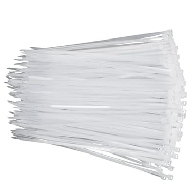 Zcpotizi 8 Inch Zip Ties White 2000 Pack Bulk 40 lb Tensile Strength Nylon Cable Ties UV Resistant SelfLocking Wire Ties for Cable Management Garden Garage Home and Indoor Outdoor Use