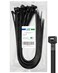 HS Long Heavy Duty Cable Tie Straps Plastic 50 Pack Outdoor Strong Large Zip Ties 30 InchIndustrial Zipties 200 Pound Strength UV Black