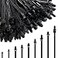 Niteguy 260Pcs Push Mount Cable Zip TieNylon Self Locking Cable Strap9 Most Popular SizesHeavy Duty Nylon Push Mount Self Locking UV Resistant Assortment For IndoorConstructionElectronic and Auto