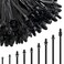Niteguy 260Pcs Push Mount Cable Zip TieNylon Self Locking Cable Strap9 Most Popular SizesHeavy Duty Nylon Push Mount Self Locking UV Resistant Assortment For IndoorConstructionElectronic and Auto