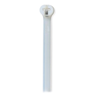 ThomasBetts Thomas Betts TY526M 11 Natural Cable Ties 30 lb Tensile Strength Stainless Steel Barb and Infinite Locking Positions Corrosion Resistant Nylon for Indoor Application 100 Pack