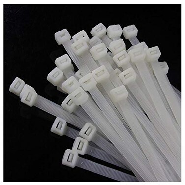 XINGKEDA Zip Ties 16 Inch 100 per pack with 70 Pounds Tensile Strength Heavy duty cable ties White SelfLocking Nylon Wire Ties