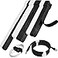 NAYZWOK 70pcs Cable Ties Reusable Black and White Wire Ties Cable Management Cord Ties Reusable for Electronics Hook and Loop Cable Ties for Computer 4 6 8 Inch