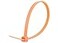 SECURE CABLETIES Secure 8 Inch Fluorescent Orange 50 lb Standard Nylon Cable Tie 100 Pack