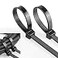 XINGKEDA Zip ties 200 lbs Tensile Strength 16 inch MultiPurpose Ultra Heavy Duty UV Cable Ties Width 03 Inch Black