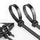 XINGKEDA Zip ties 200 lbs Tensile Strength 16 inch MultiPurpose Ultra Heavy Duty UV Cable Ties Width 03 Inch Black