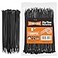 Eletoo 8 Inch Black Zip Ties 1200 Pack 35 LBS Tensile Strength SelfLocking Nylon UV Resistant Cable Ties for Indoor and Outdoor