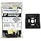Kable Kontrol Zip Tie Mounts 1 Sq Black 100 Pcs Adhesive Backed MultiPurpose UVResistant Mounting Squares Nylon Cable Tie Wrap Anchor Pads for Cable Management