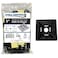 Kable Kontrol Zip Tie Mounts 1 Sq Black 100 Pcs Adhesive Backed MultiPurpose UVResistant Mounting Squares Nylon Cable Tie Wrap Anchor Pads for Cable Management