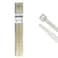 Kable Kontrol Cable Zip Ties Natural White 100 Pcs 36 Inch 50 Lbs Tensile Strength Selflocking Natural Nylon Clear Plastic Wire Ties wraps for Indoor or Outdoor Use