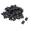 OLIREXD 100 Of Pack Black 45mm Cable Tie Mount Base Saddle Type Mount Screw Wire Bundle Base Holder Width Cable Large Size 06 inch