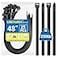 LOCKLOCK Large Zip Ties Heavy Duty Outdoor 48 inch 25 Pack Heavy Duty Zip Ties 250 lbs Black
