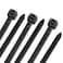 VAMRONE UL Listed Heavy Duty Cable Zip Ties 6 Inch 500Pcs Industrial Nylon Durable Selflocking Wire Tie Wraps with 40 lbs Tensile Strength UV Heat Resistant Black