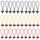 FotoTech FotoTech Multipurpose Extra Thick Elastic Cable Tie and Organizer Adjustable Cable Strap Toggle Tie Reusable Tangle Tamer Cable Management for Cord and Cable 16CM 10 BK10 OR10 Red